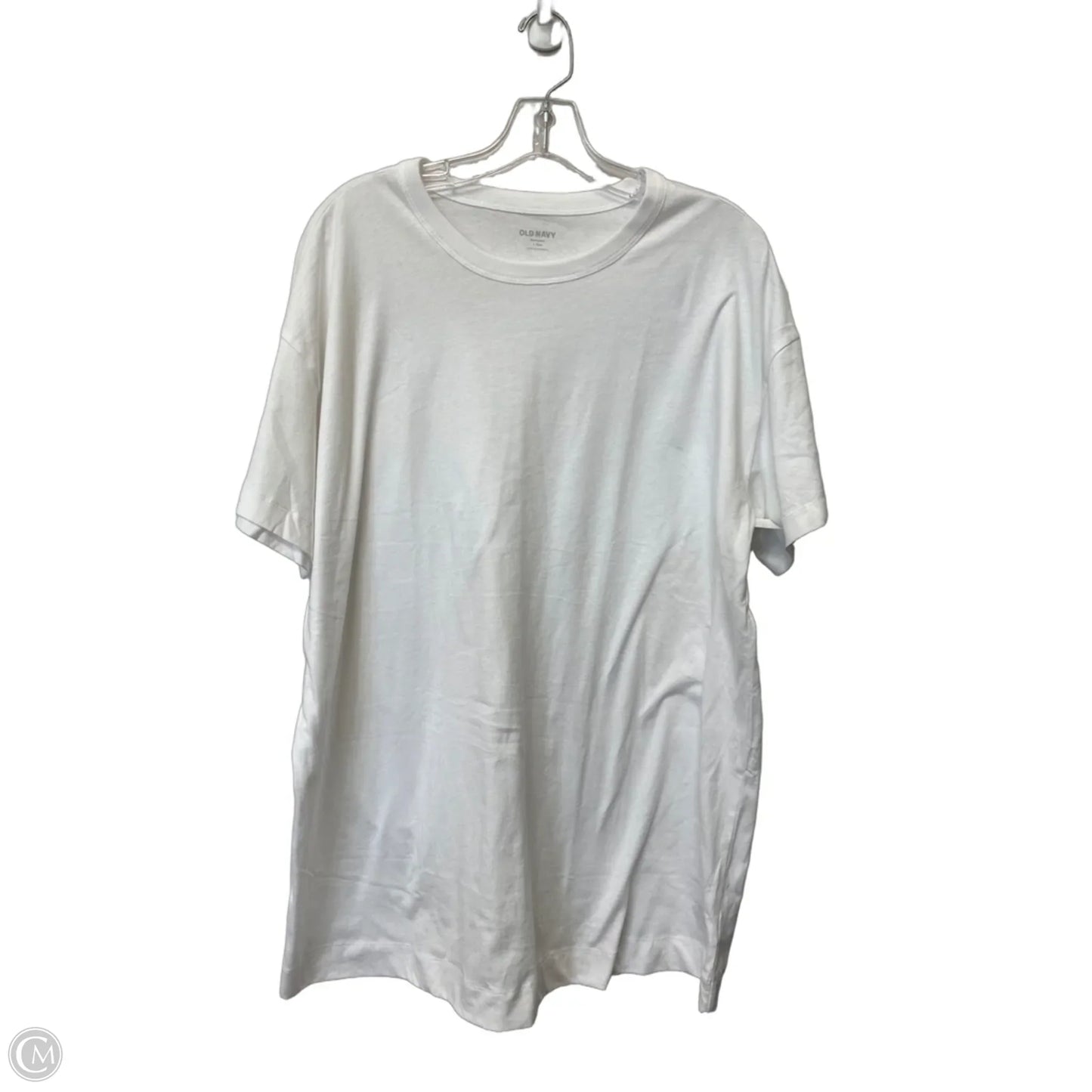 Top Short Sleeve Basic By Old Navy In White, Size: L