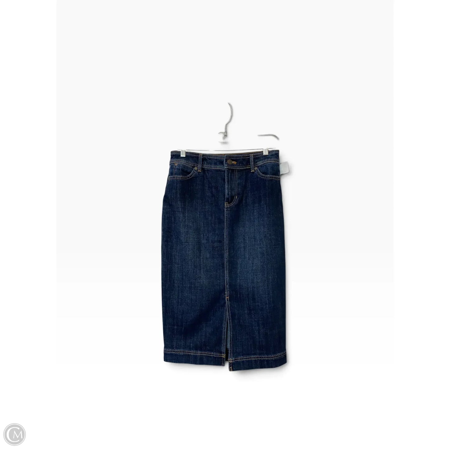 Skirt Maxi By Talbots In Blue Denim, Size: 2