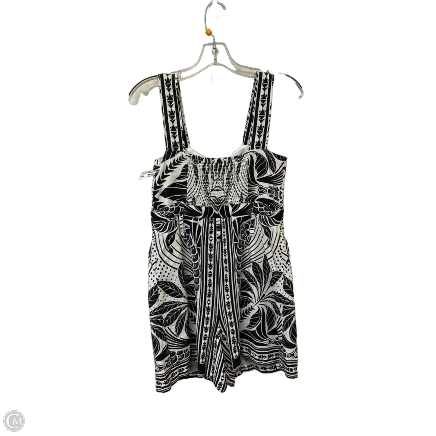 Romper By Farm Rio In Black & White, Size: S