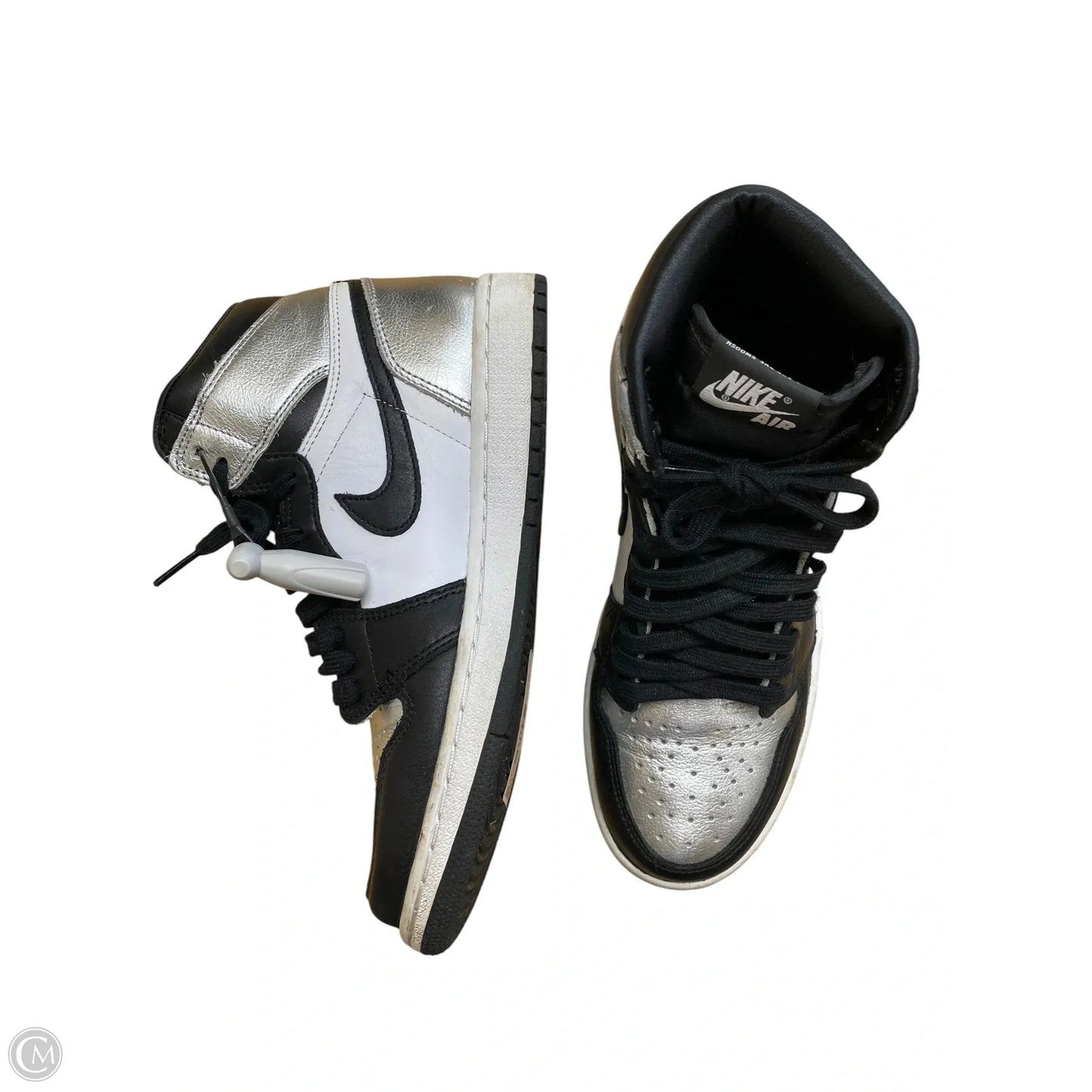 Shoes Athletic By Nike In Black & Silver, Size: 7.5