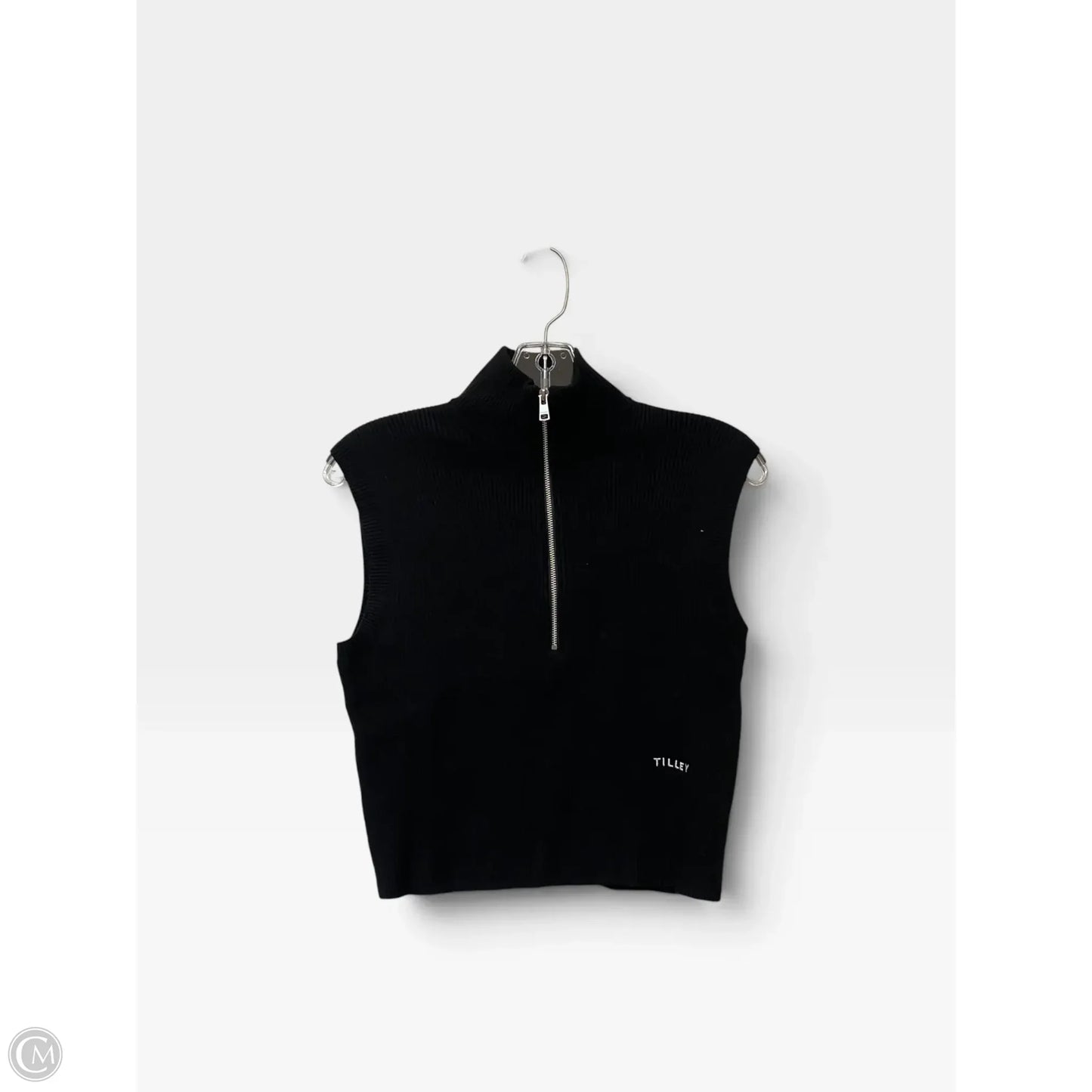 Top Sleeveless By Cmb In Black, Size: M