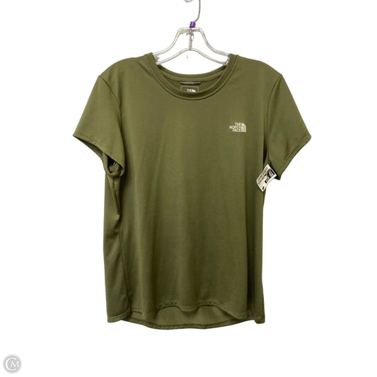 Athletic Top Short Sleeve By The North Face In Green, Size: L