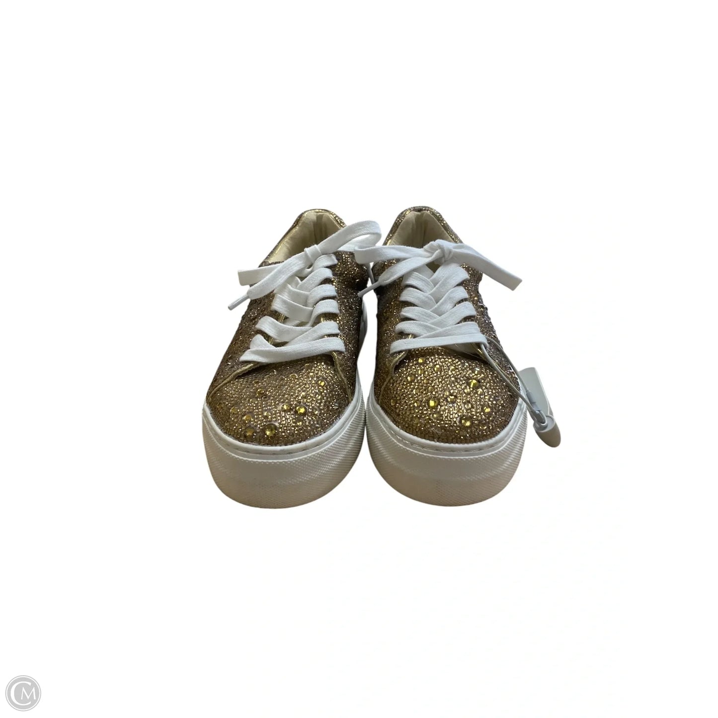 Shoes Sneakers By Betsey Johnson In Gold, Size: 7