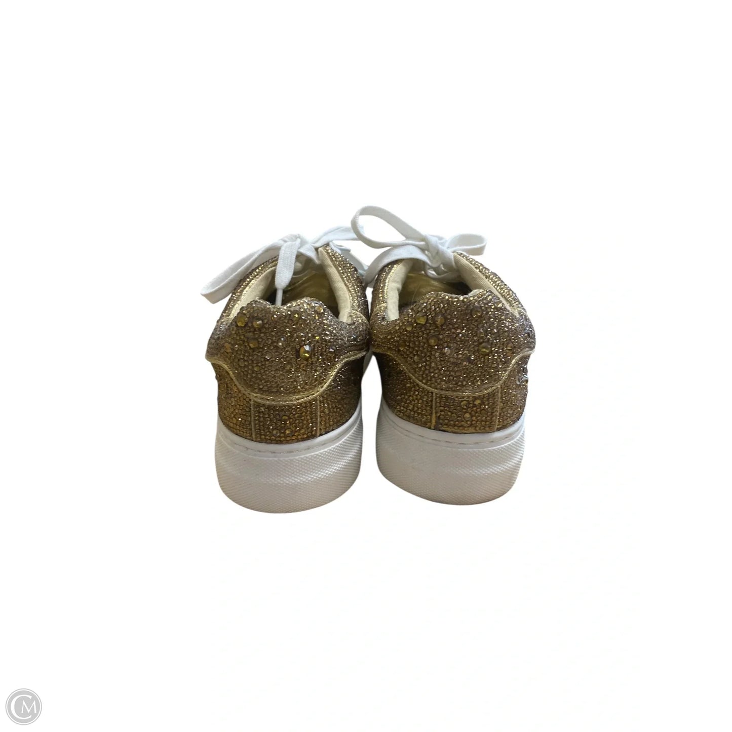 Shoes Sneakers By Betsey Johnson In Gold, Size: 7