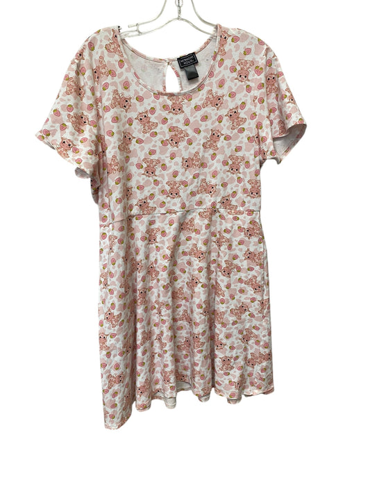 Dress Casual Midi By Clothes Mentor In Pink, Size: 1x