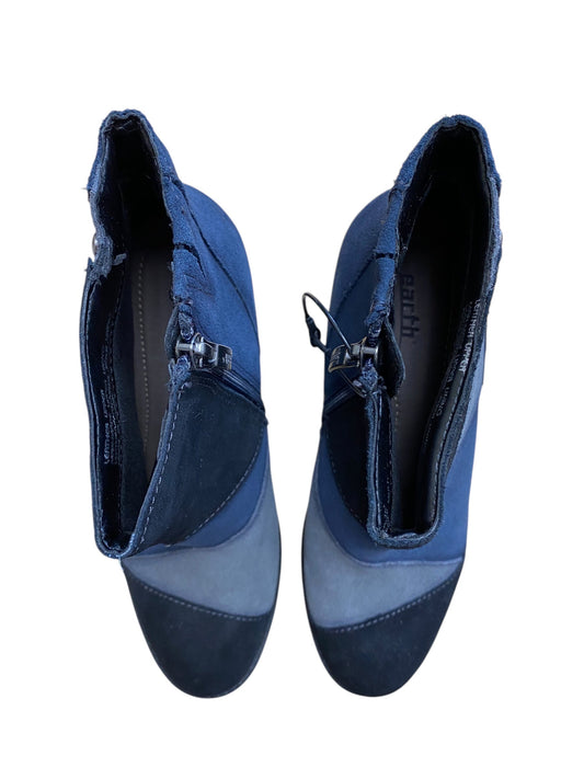 Boots Ankle Heels By Earth In Blue, Size: 8