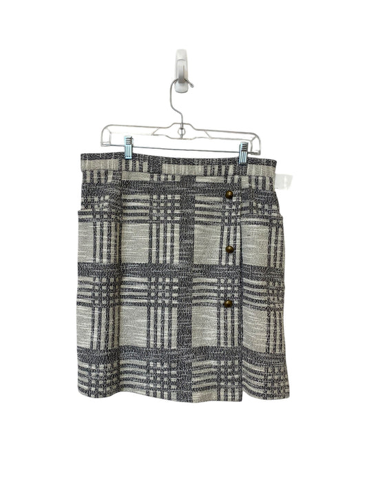 Skirt Midi By Clothes Mentor In Black & White, Size: L