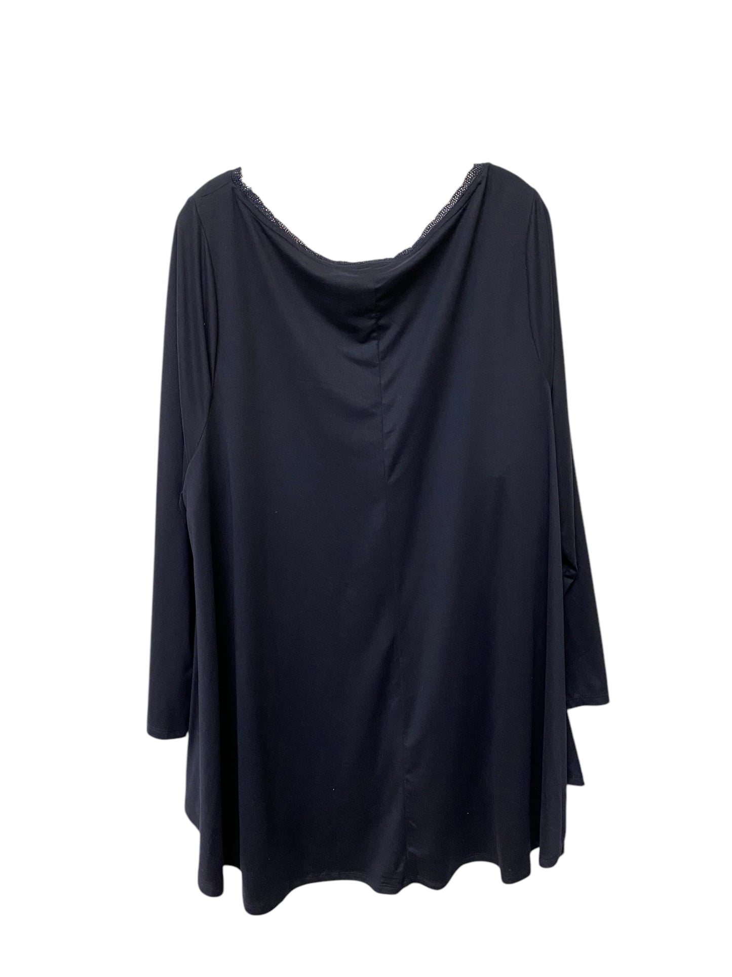 Top Long Sleeve By Lane Bryant In Navy, Size: 22