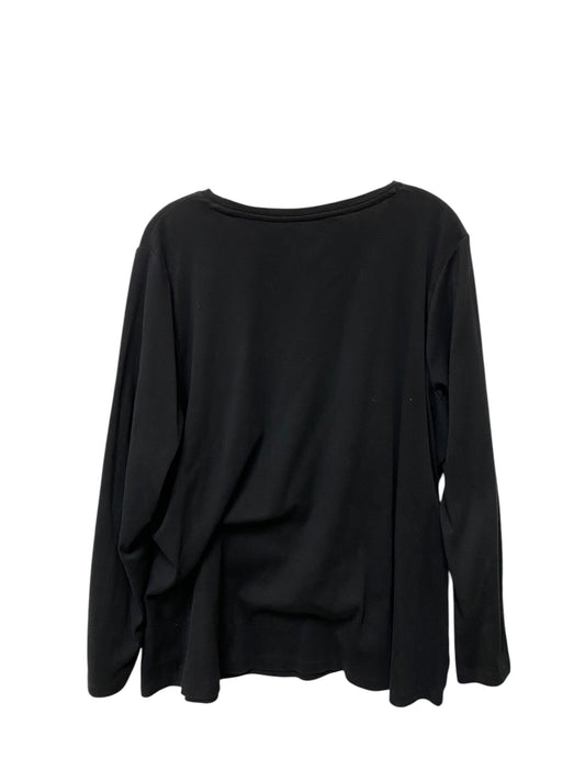 Top Long Sleeve Basic By Lane Bryant In Black, Size: 22