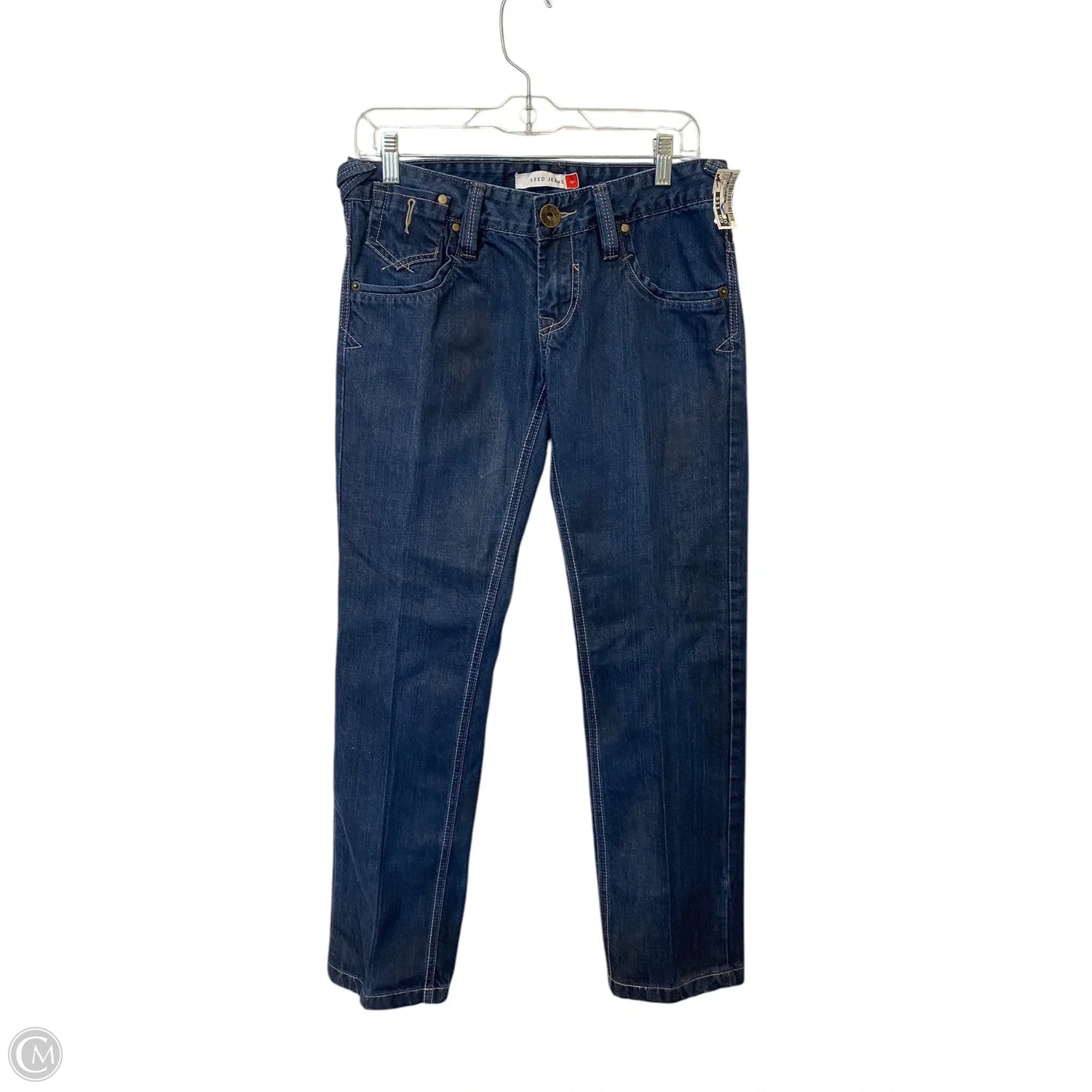Jeans Straight By Seed Supply Co In Blue, Size: 10