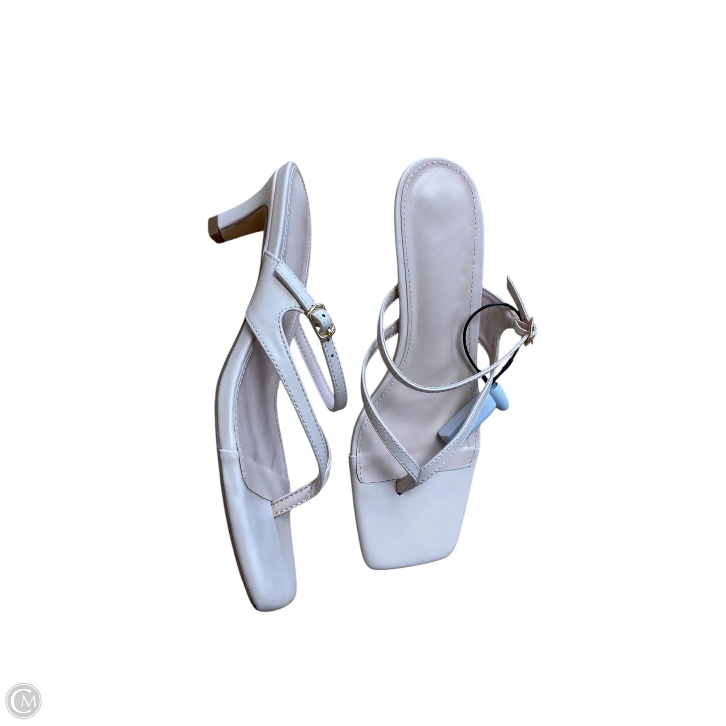 Sandals Heels Stiletto By Clothes Mentor In Tan, Size: 8.5