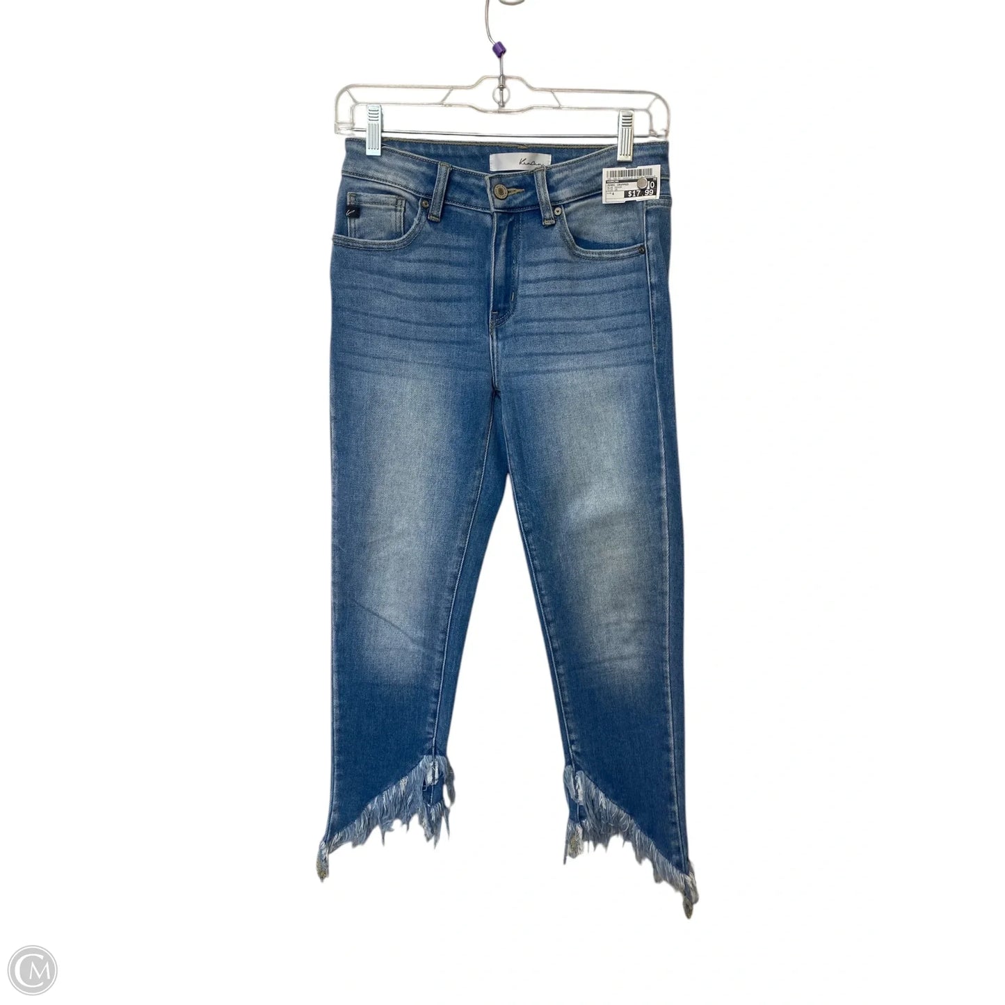 Jeans Cropped By Kancan In Blue Denim, Size: 4