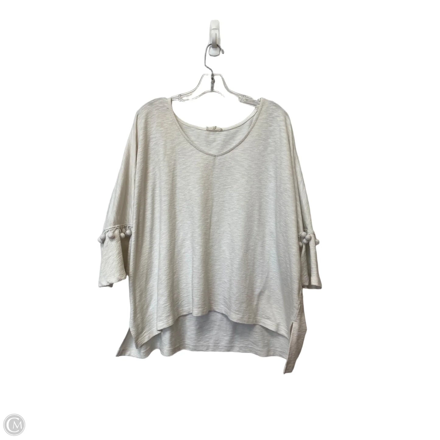 Top Long Sleeve By Mystree In Cream, Size: M