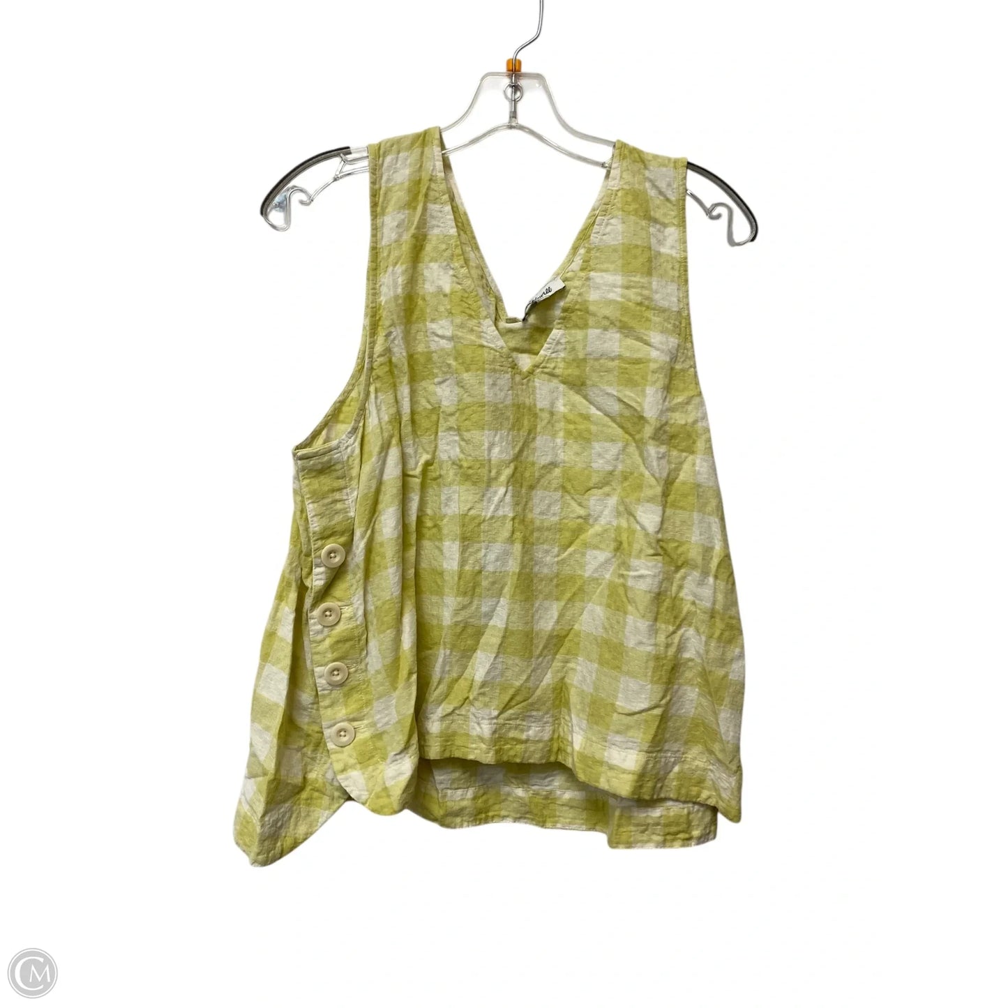 Top Sleeveless By Madewell In Yellow, Size: Xl