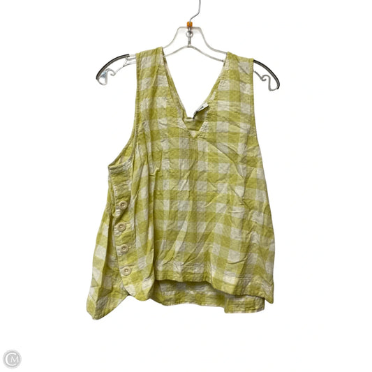 Top Sleeveless By Madewell In Yellow, Size: Xl