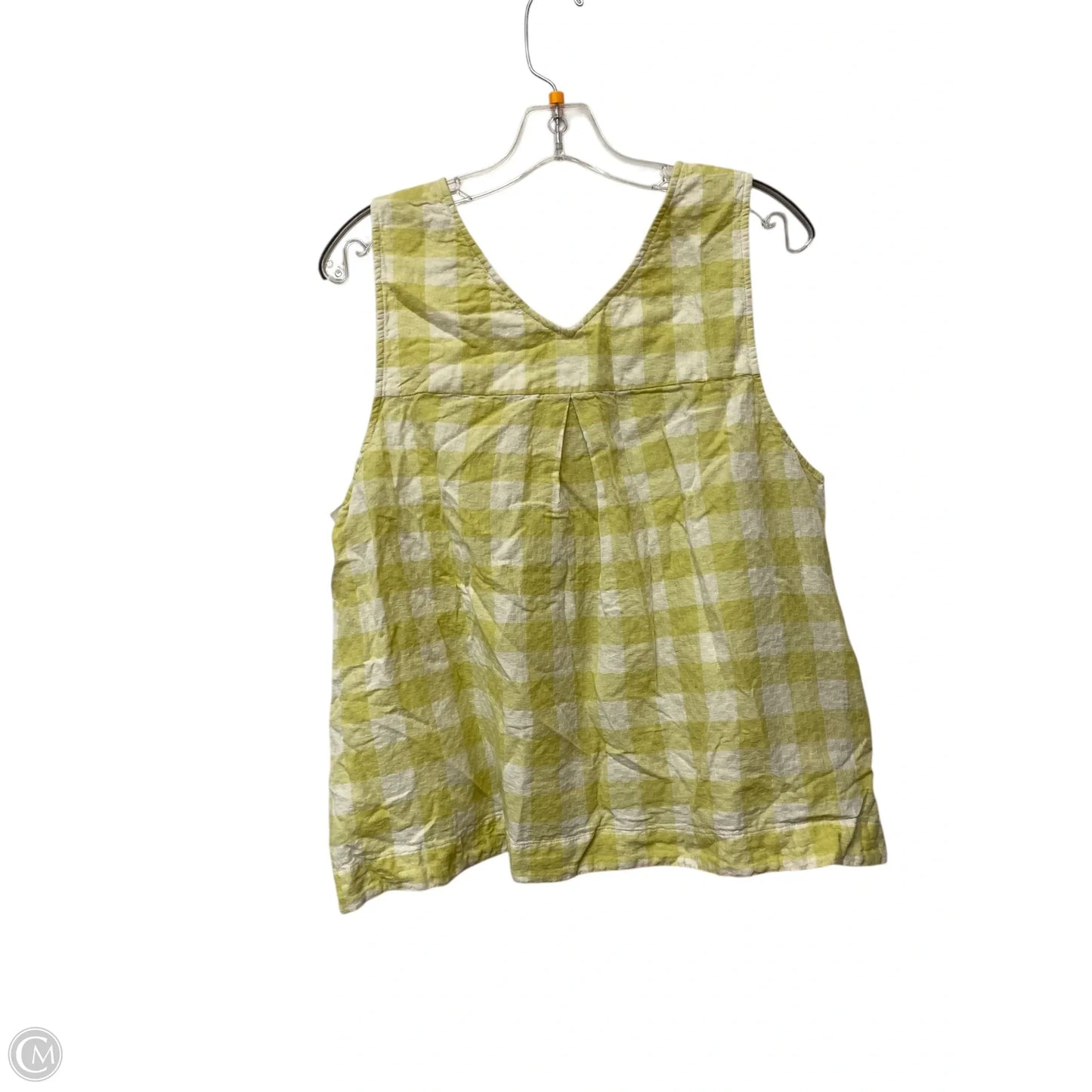 Top Sleeveless By Madewell In Yellow, Size: Xl