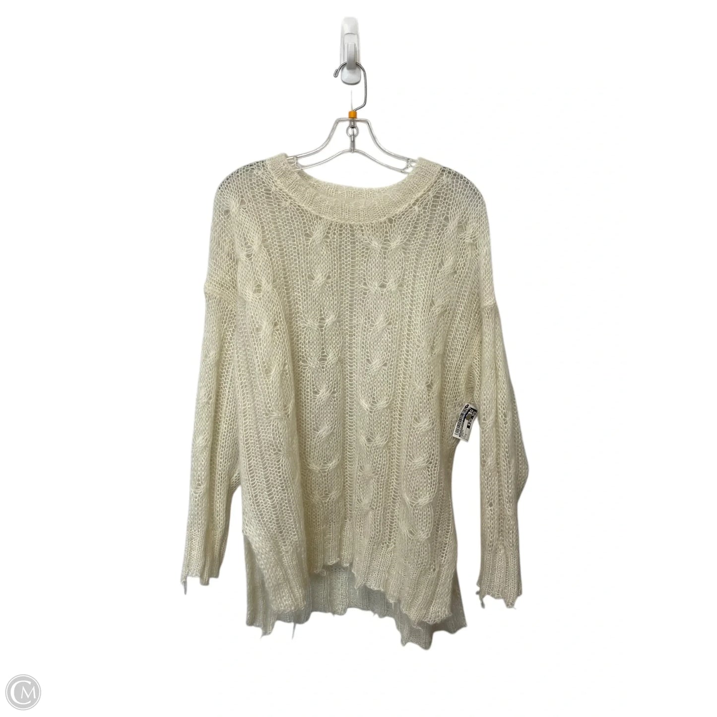 Sweater By Anthropologie In Cream, Size: M