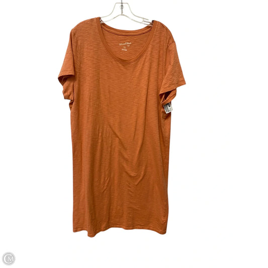 Dress Casual Midi By Universal Thread In Orange, Size: Xxl