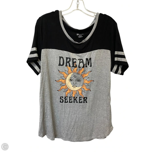 Top Short Sleeve By No Boundaries In Grey, Size: Xxl