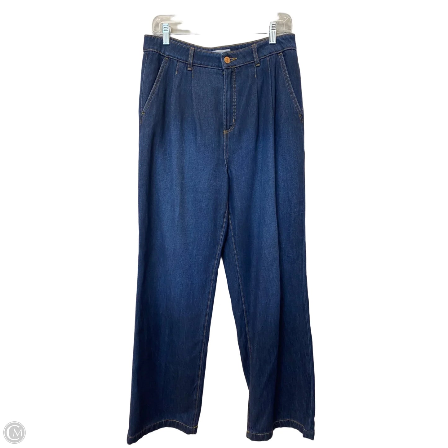 Jeans Wide Leg By Loft In Blue Denim, Size: 4