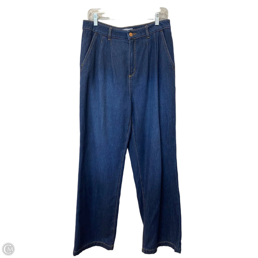 Jeans Wide Leg By Loft In Blue Denim, Size: 4