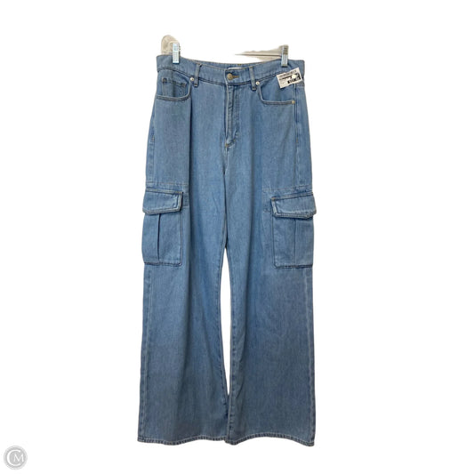 Jeans Wide Leg By Loft In Blue Denim, Size: 4