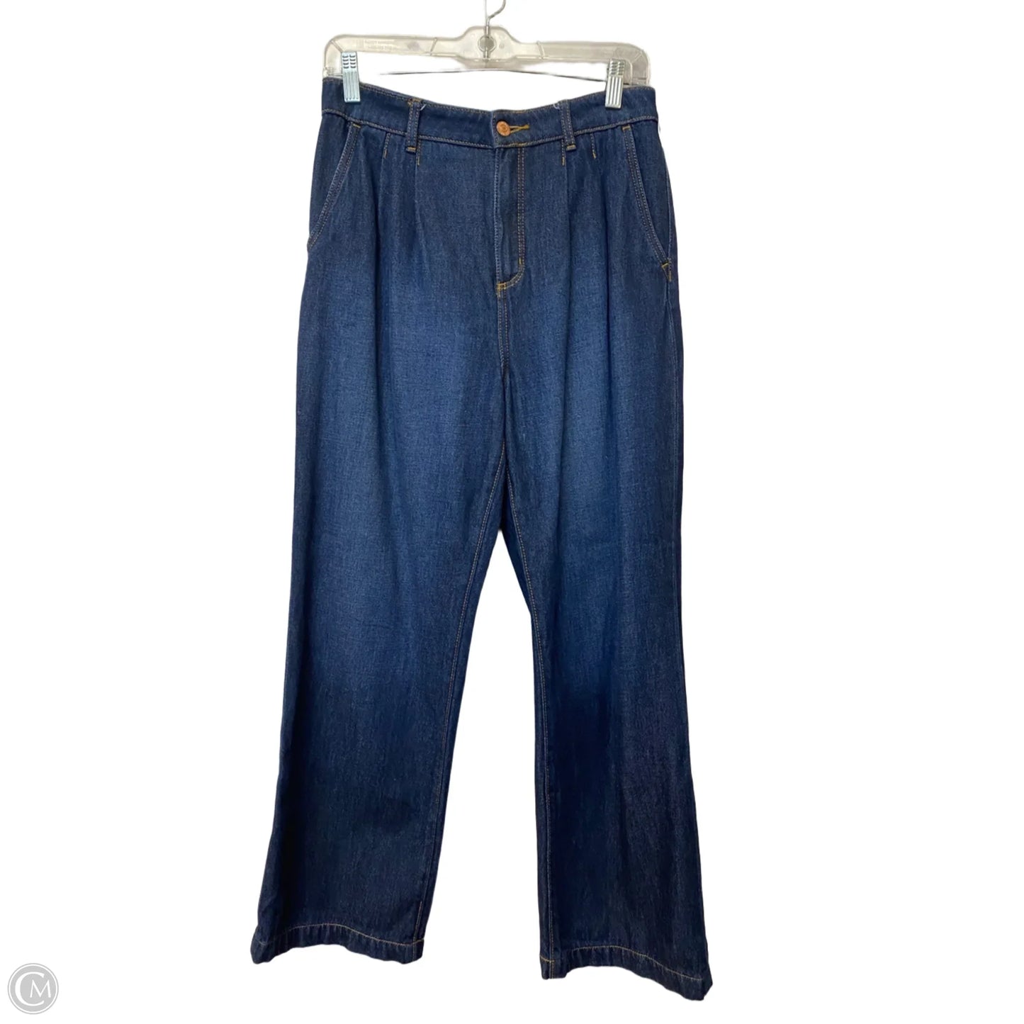 Jeans Wide Leg By Loft In Blue Denim, Size: 4