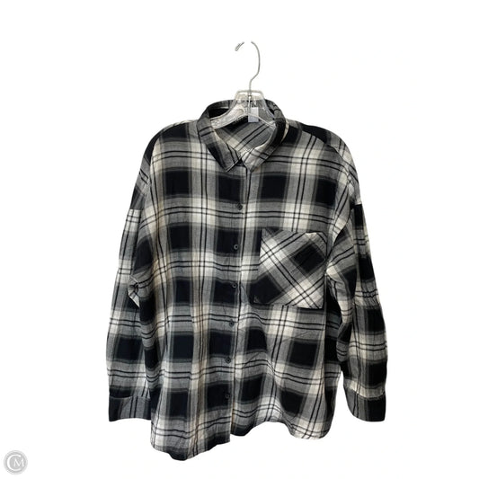 Top Long Sleeve By Divided In Black, Size: M