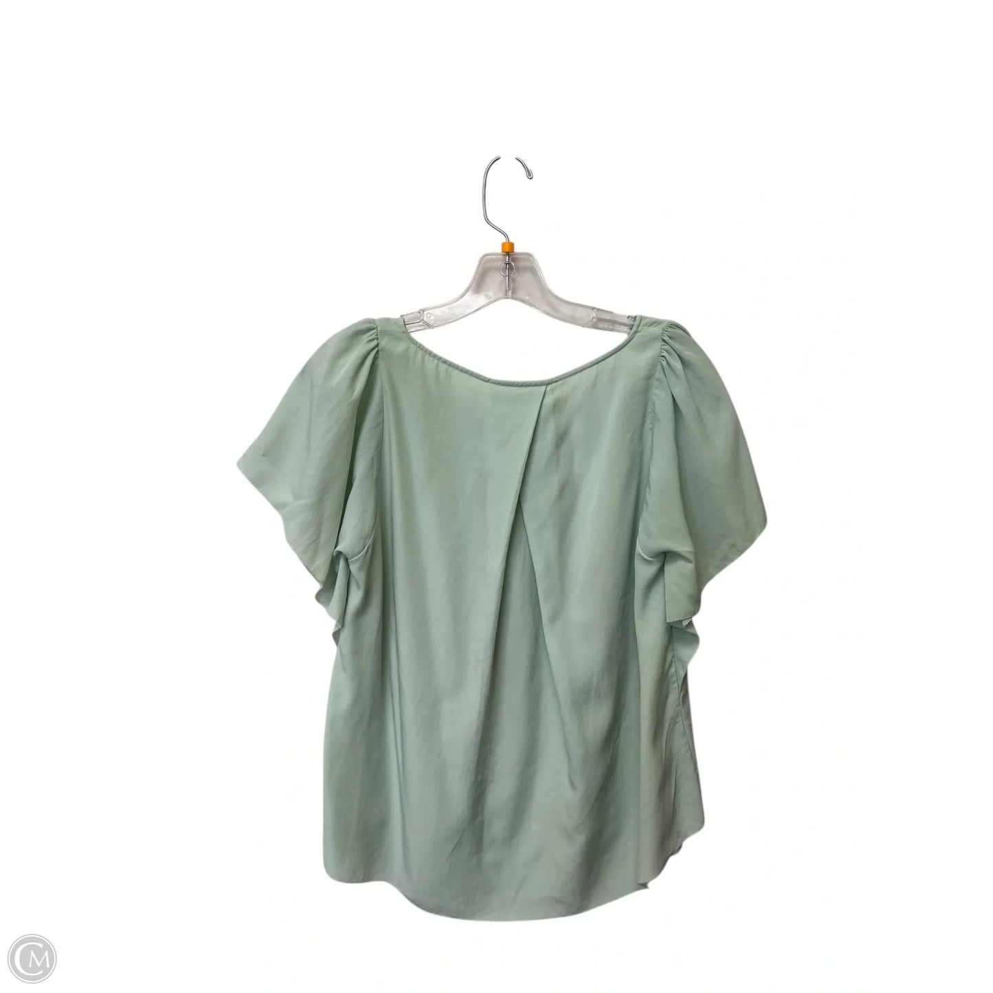Top Short Sleeve By Anthropologie In Green, Size: 0