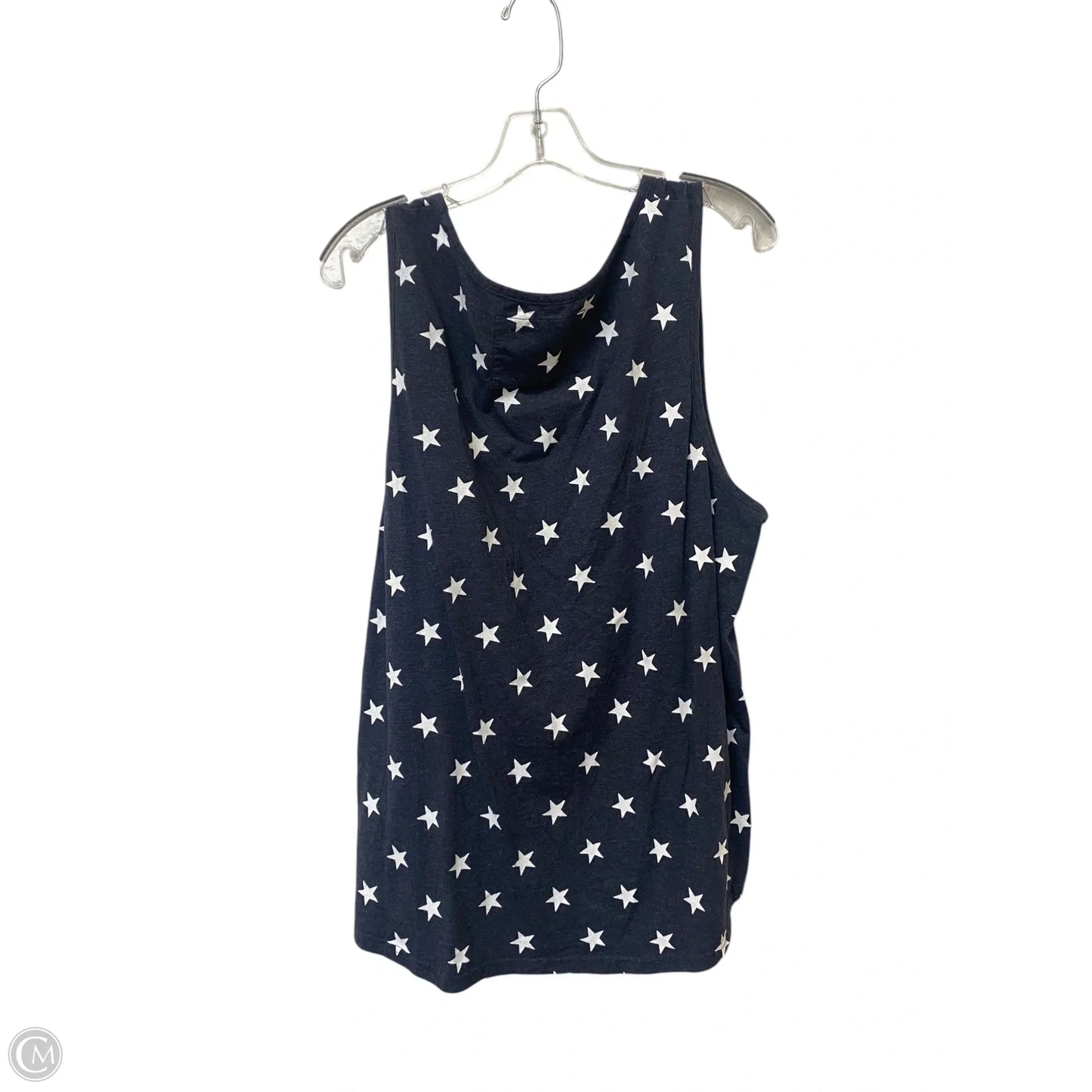 Top Sleeveless By Natural Reflections In Blue, Size: 2x