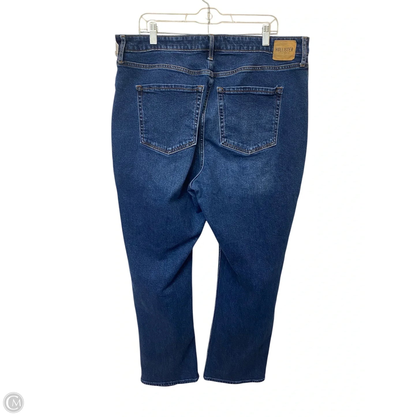 Jeans Boyfriend By Hollister In Blue Denim, Size: 18