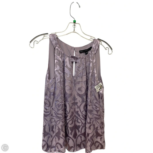 Top Sleeveless By White House Black Market In Purple, Size: Xs