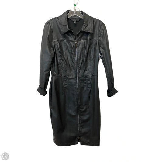 Dress Casual Midi By White House Black Market In Black, Size: 4
