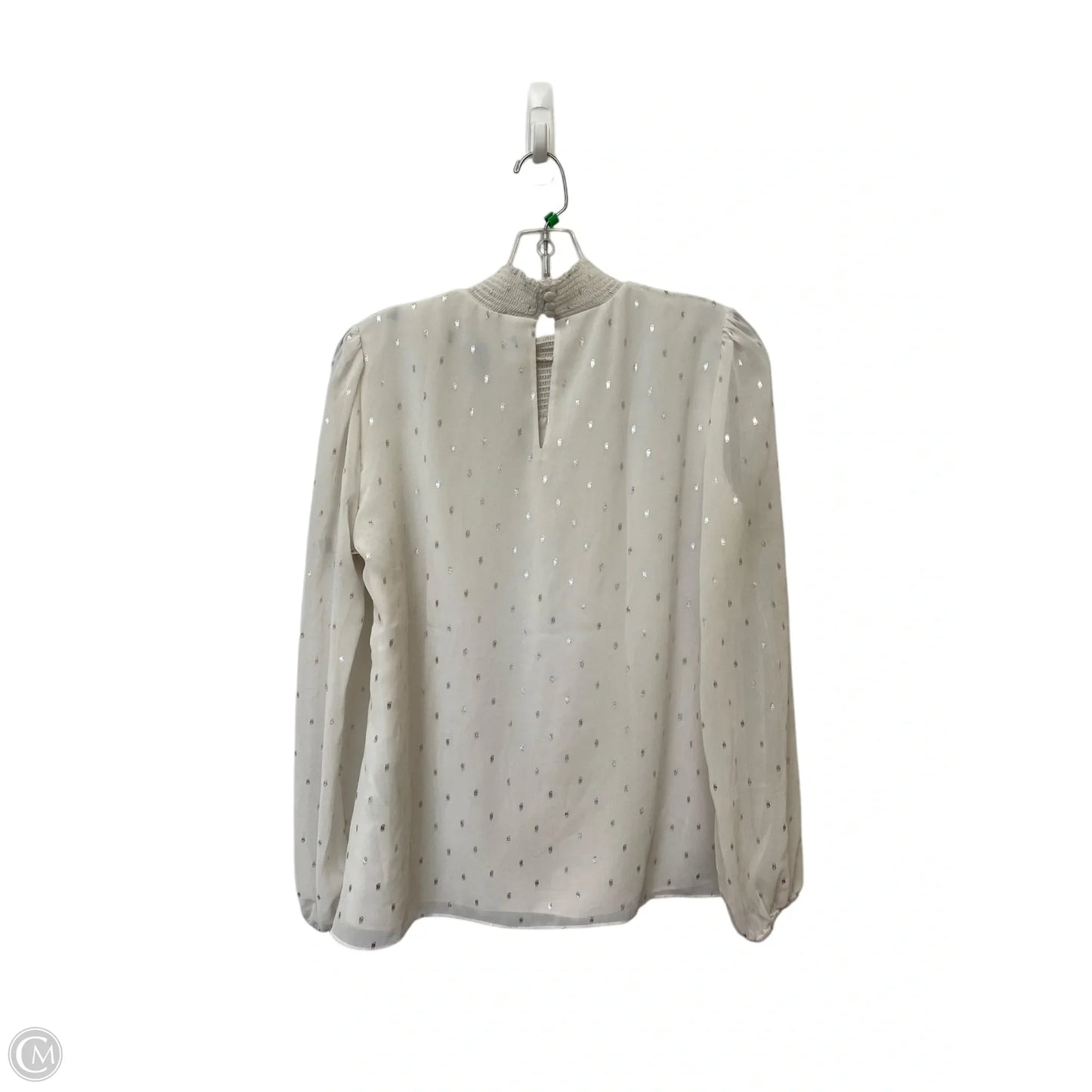 Top Long Sleeve By White House Black Market In White, Size: S
