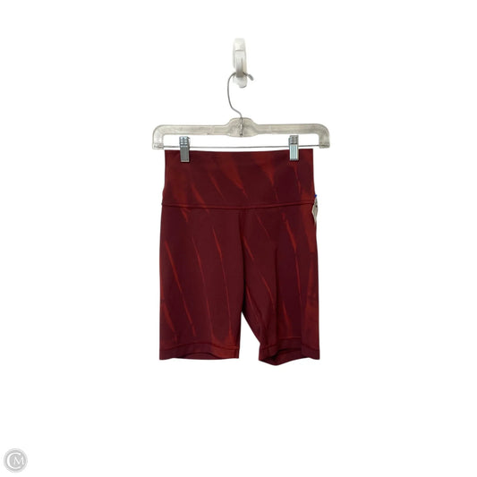 Athletic Shorts By Lululemon In Red, Size: 6