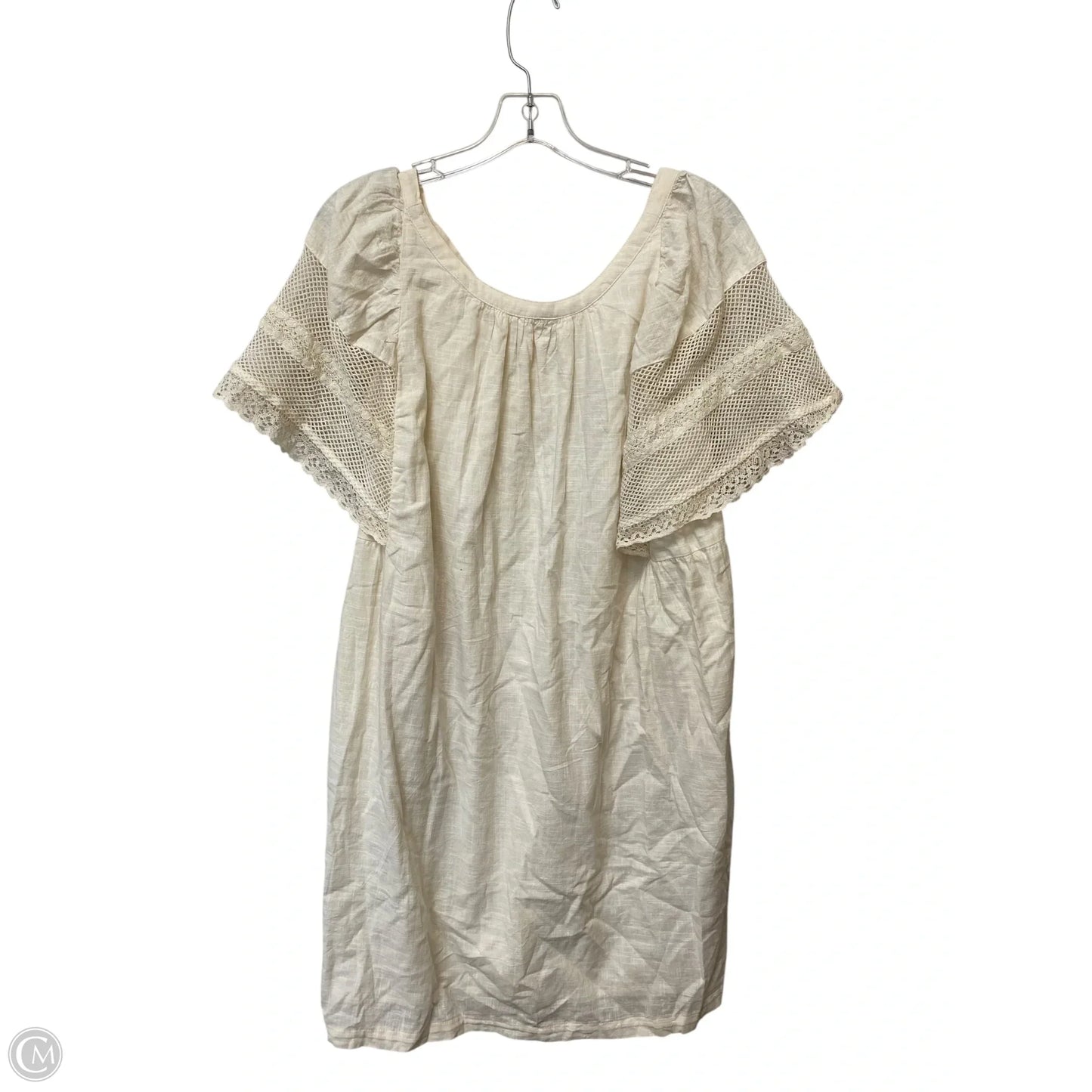 Dress Casual Midi By Old Navy In Cream, Size: M
