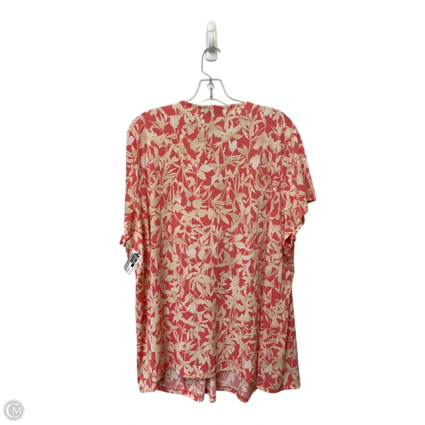 Top Short Sleeve By Lane Bryant In Zebra Print, Size: 22