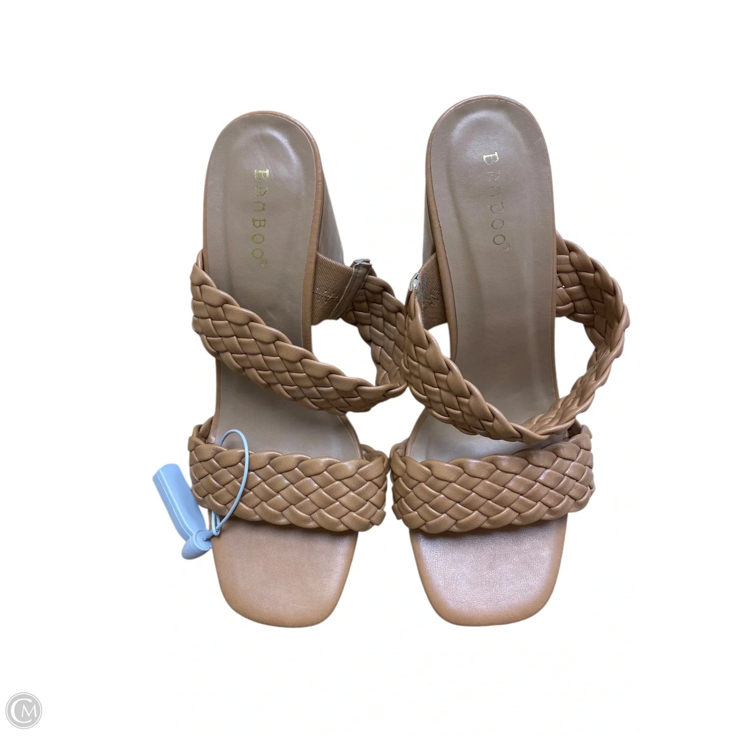 Sandals Heels Block By Bamboo In Tan, Size: 10