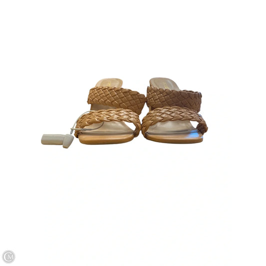 Sandals Heels Block By Bamboo In Tan, Size: 10