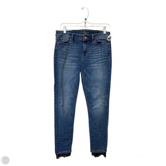 Jeans Skinny By White House Black Market In Blue Denim, Size: 4