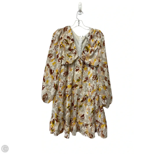 Dress Casual Midi By She + Sky In Multi-colored, Size: L