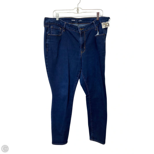 Jeans Skinny By Old Navy In Blue Denim, Size: 18