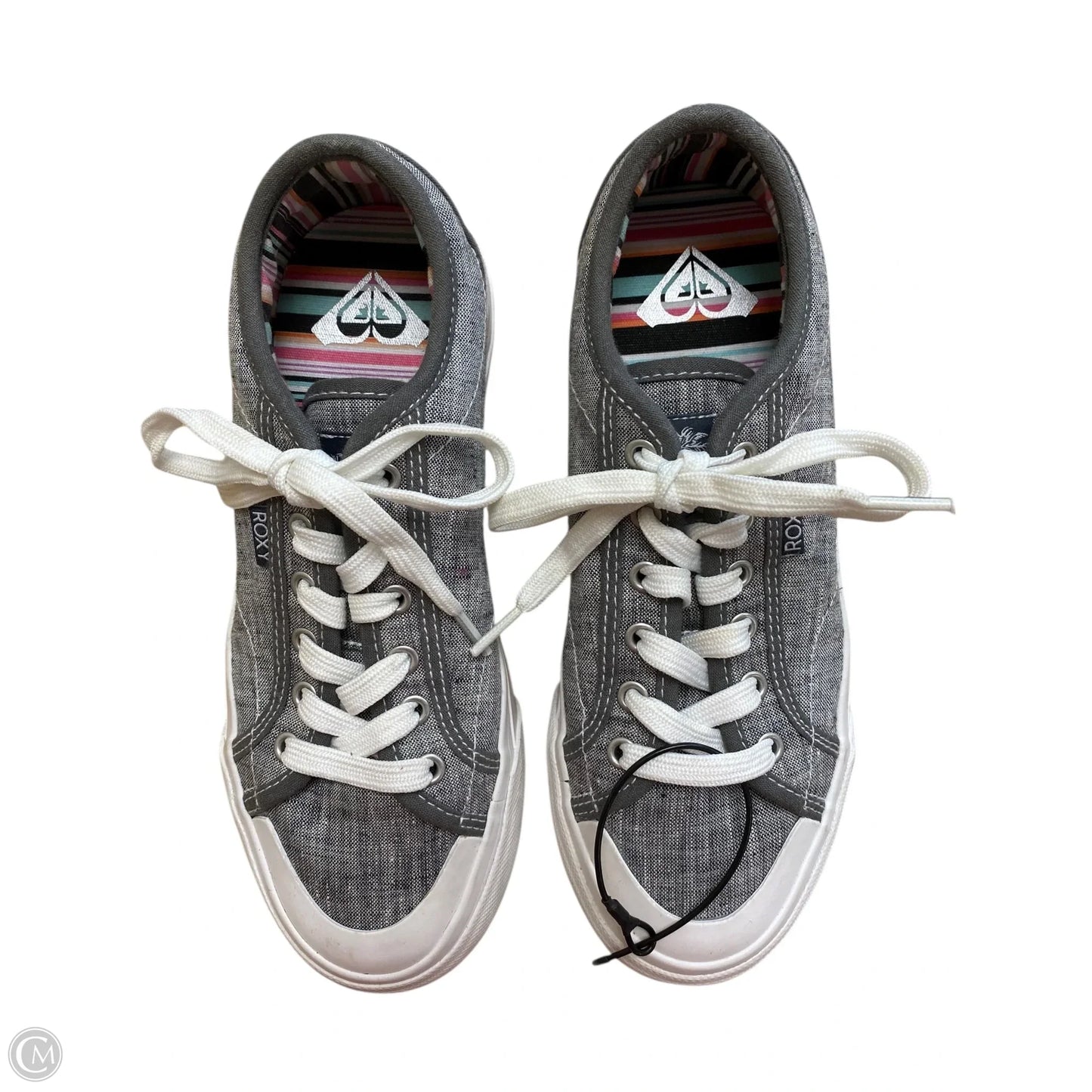 Shoes Sneakers By Roxy In Grey, Size: 6.5