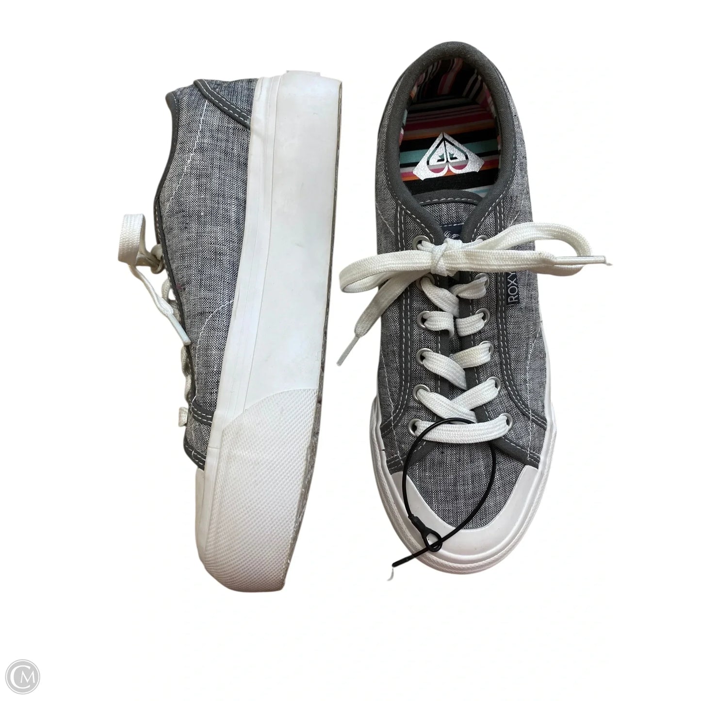 Shoes Sneakers By Roxy In Grey, Size: 6.5