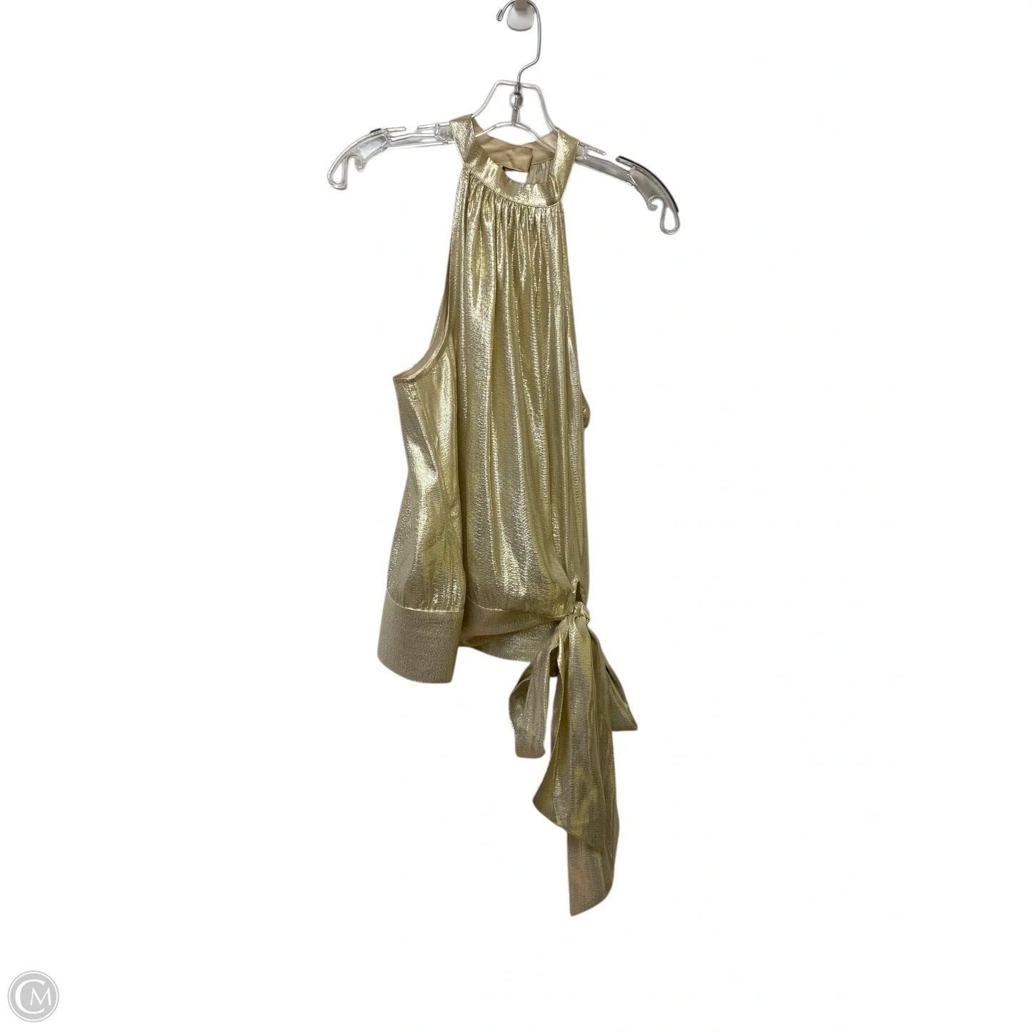 Top Sleeveless By Trina Turk In Gold, Size: L