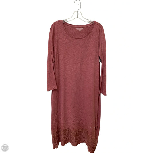 Dress Casual Midi By Soft Surroundings In Pink, Size: M