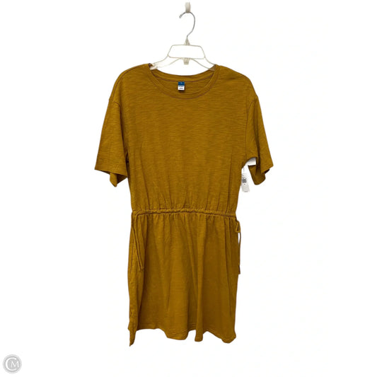 Dress Casual Midi By Old Navy In Yellow, Size: M
