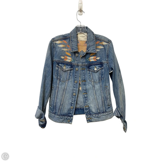 Jacket Denim By Lucky Brand In Blue Denim, Size: S