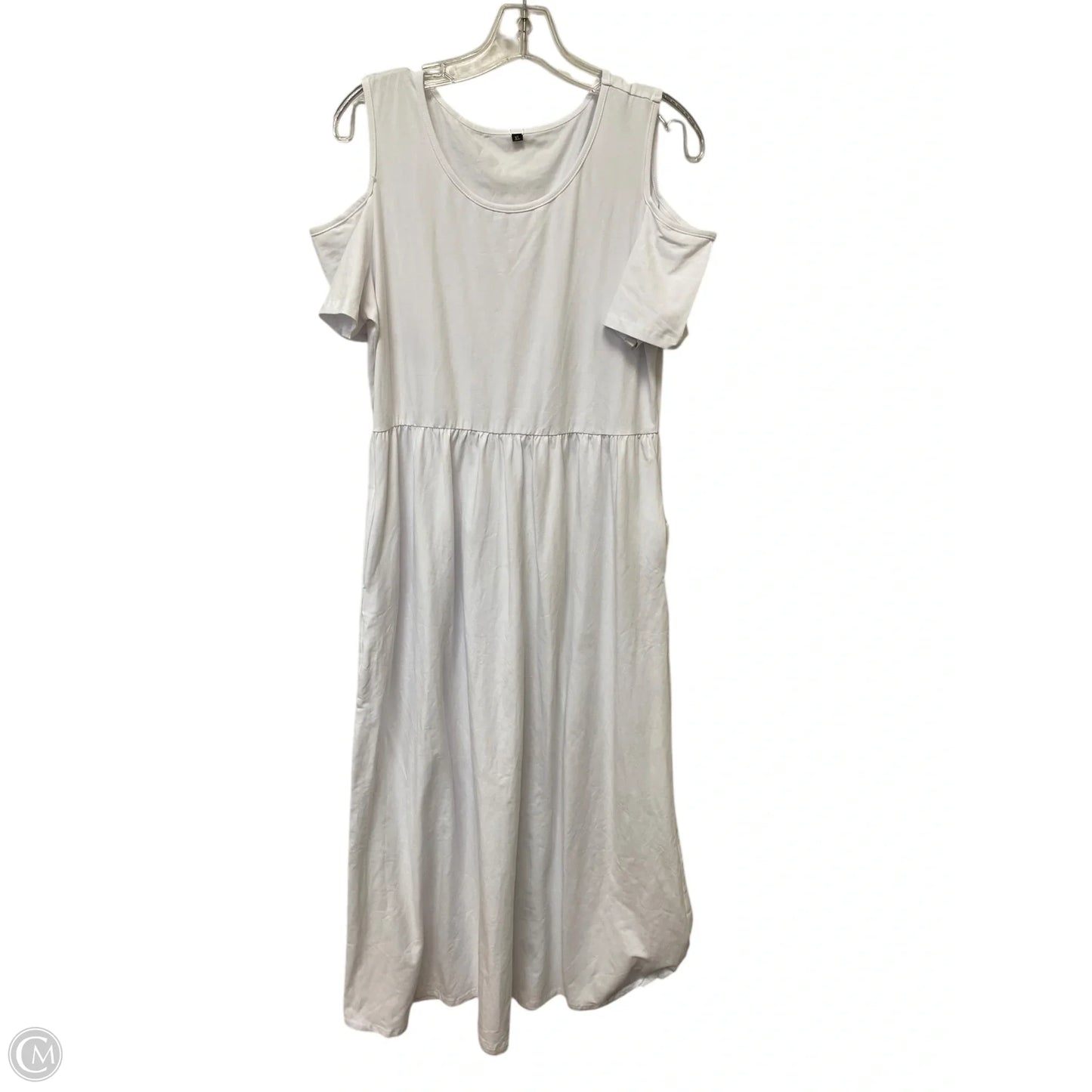 Dress Casual Maxi By Cmf In White, Size: Xl