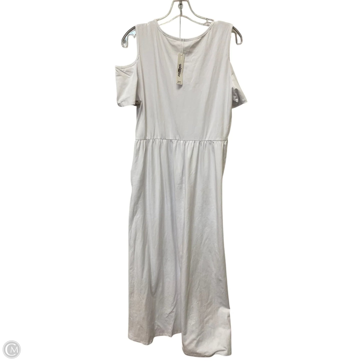 Dress Casual Maxi By Cmf In White, Size: Xl